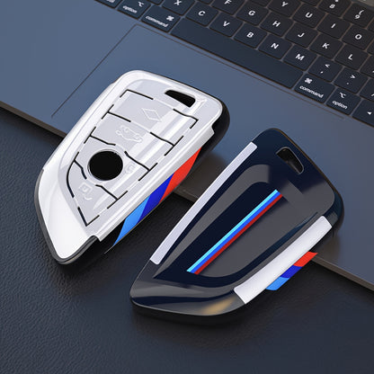 BMW White M-Style Key Fob Cover - X1-X6 2-8 Series ABS Shell