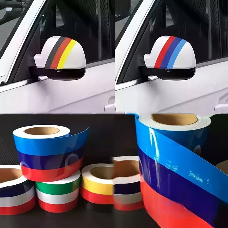 BMW M Color Stripes Rally Sticker - 39.37" Racing Decal Kit