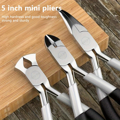 8-Piece Mini Pliers Set - Multifunctional Jewelry Making & Electronics Tool Kit
