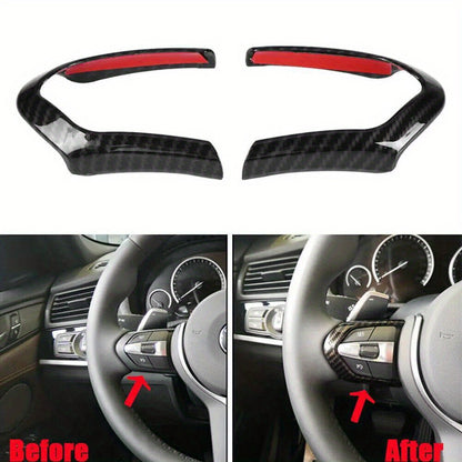 BMW Carbon Fiber Steering Wheel Cover - F10-F36 M-Sport PVC