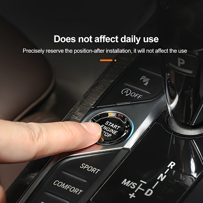 BMW Crystal Start Button Cover - G20-G26 X1-X7 ABS Black Red