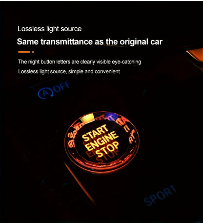 BMW Crystal Start Button Cover - G20-G26 X1-X7 ABS Black Red