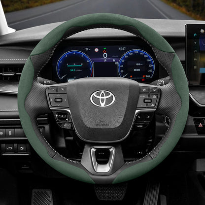 Toyota Winter Fleece Steering Wheel Cover - Ultra-Thin Anti-Slip for RAV4 Camry Corolla