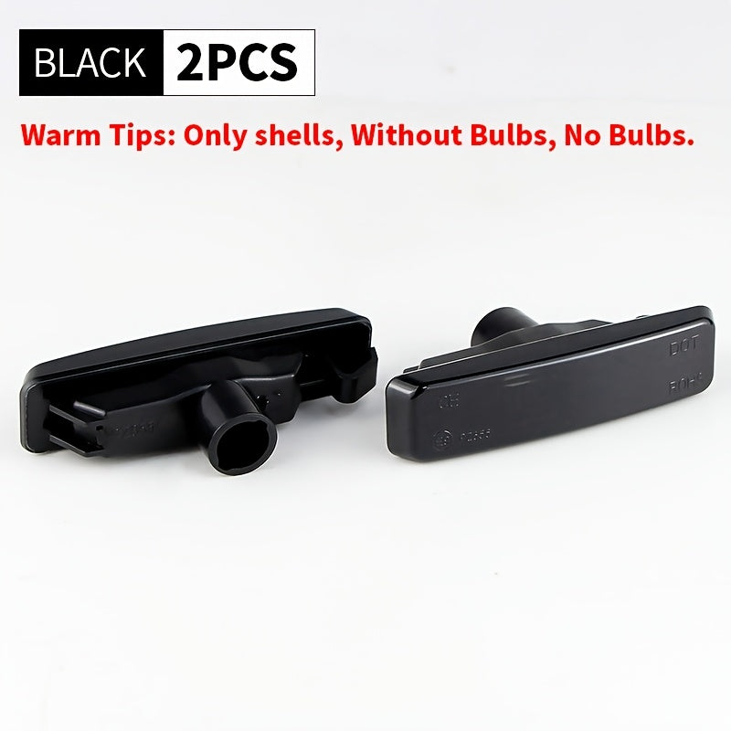 BMW E39 Fender Light Covers - 525i-540i M5 1995-2003 Black 2pcs 2pcs Smoked Lens