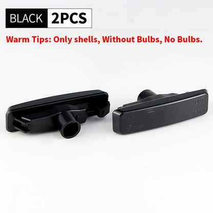 BMW E39 Fender Light Covers - 525i-540i M5 1995-2003 Black 2pcs 2pcs Smoked Lens