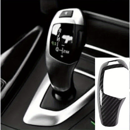 BMW Carbon Fiber Gear Shift Knob Cover - Interior Upgrade Right-hand drive shift handle cover BMW gear shift cover