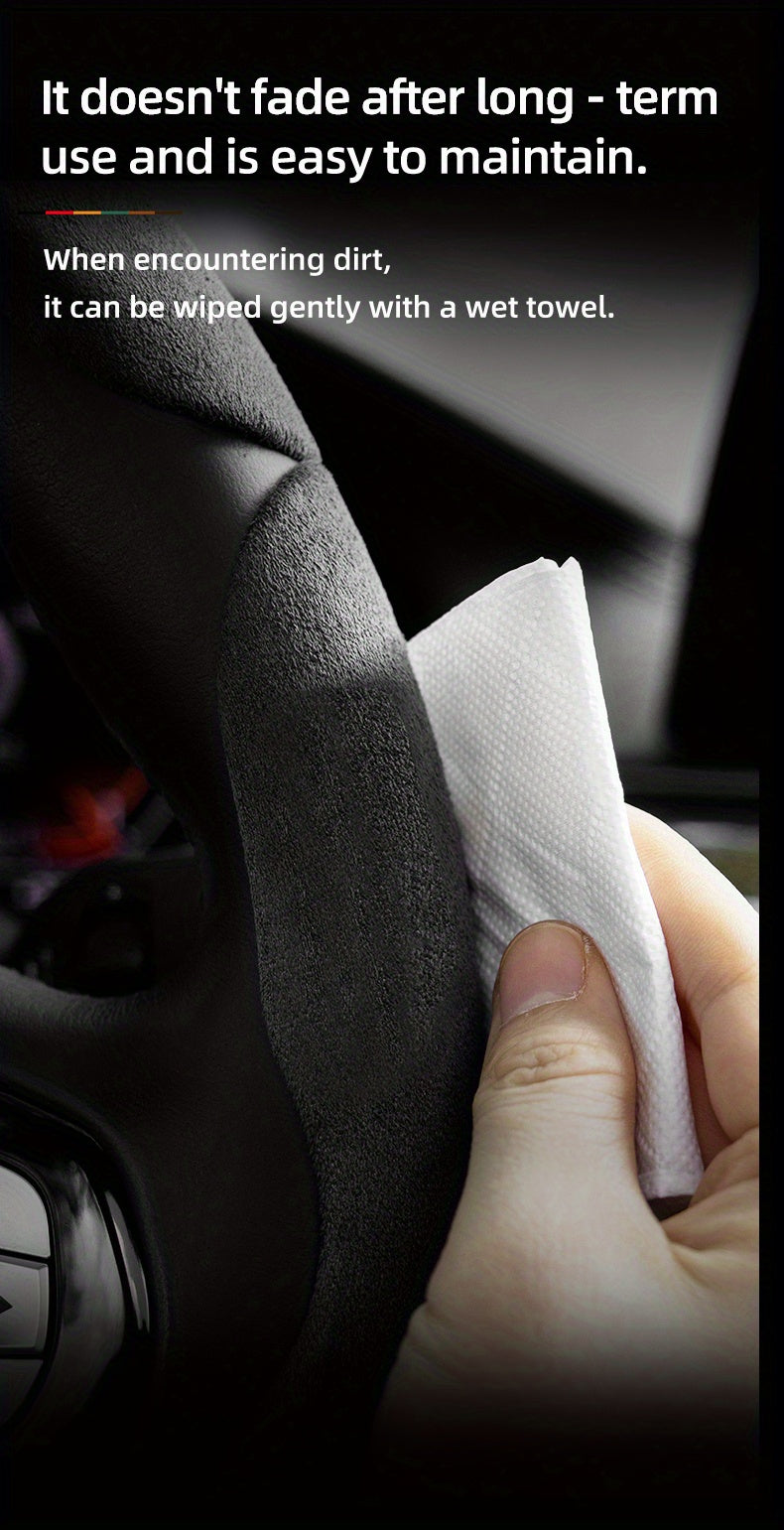 BYD Winter Anti-Slip Steering Wheel Covers - Ultra-Thin Segmented Design