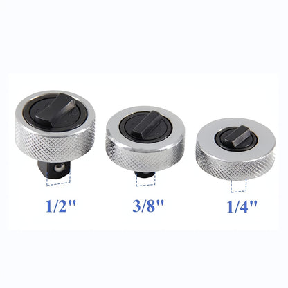 3-Piece Reversible Thumbwheel Ratchet Set - 1/4, 3/8, 1/2 Drive Kit