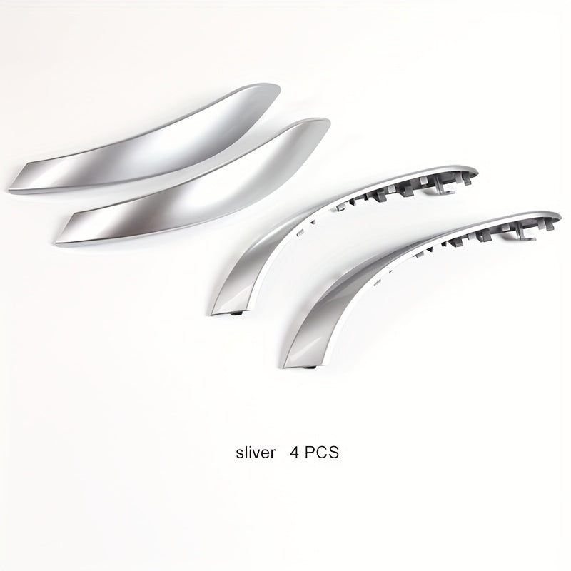 BMW 3 4 Series Door Handle Trim Cover - F30 F31 Interior Sliver 4pcs