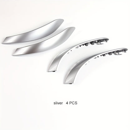 BMW 3 4 Series Door Handle Trim Cover - F30 F31 Interior Sliver 4pcs