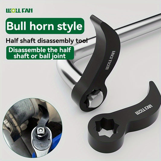 Bull Horn Half Shaft Disassembly Tool - 3/8 Drive Axle Removal Pry Bar