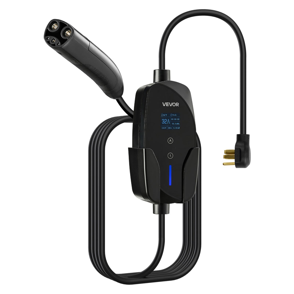 Level 2 EV Charger 32 Amp NEMA 14-50 — 240V, 25 ft Cable, for Tesla Model 3/Y/S/X/Cybertruck