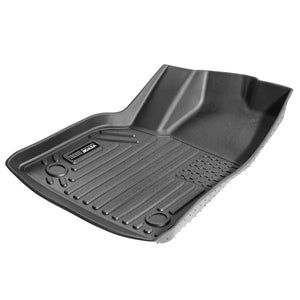 Floor Mats for Tesla Model Y 2021-2024 — 3-Piece All-Weather TPE Liner Set, Custom Fit